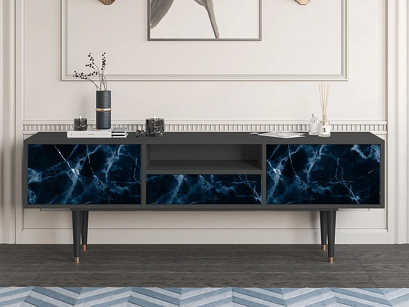 Meuble TV - 170х59х41 cm - T6 - Deep Ocean, Anthracite