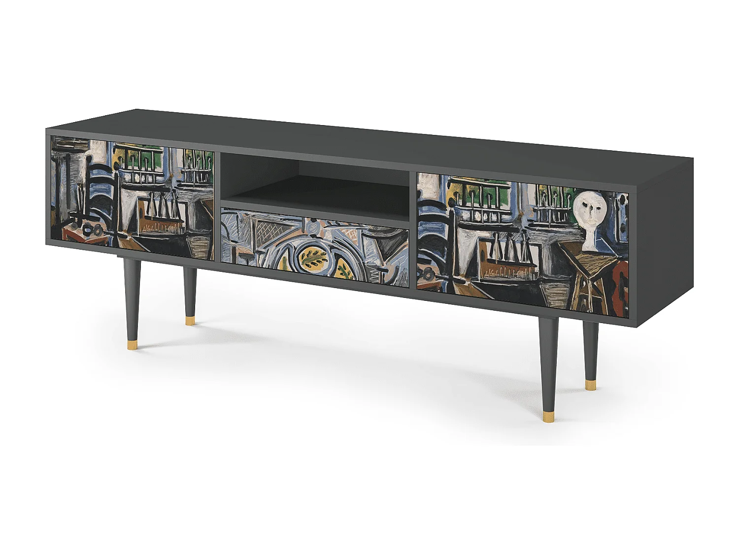 Mobile TV - 170х59х41 cm - T6 - The Studio , Antracite