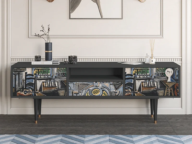 Meuble TV - 170х59х41 cm - T6 - The Studio , Anthracite