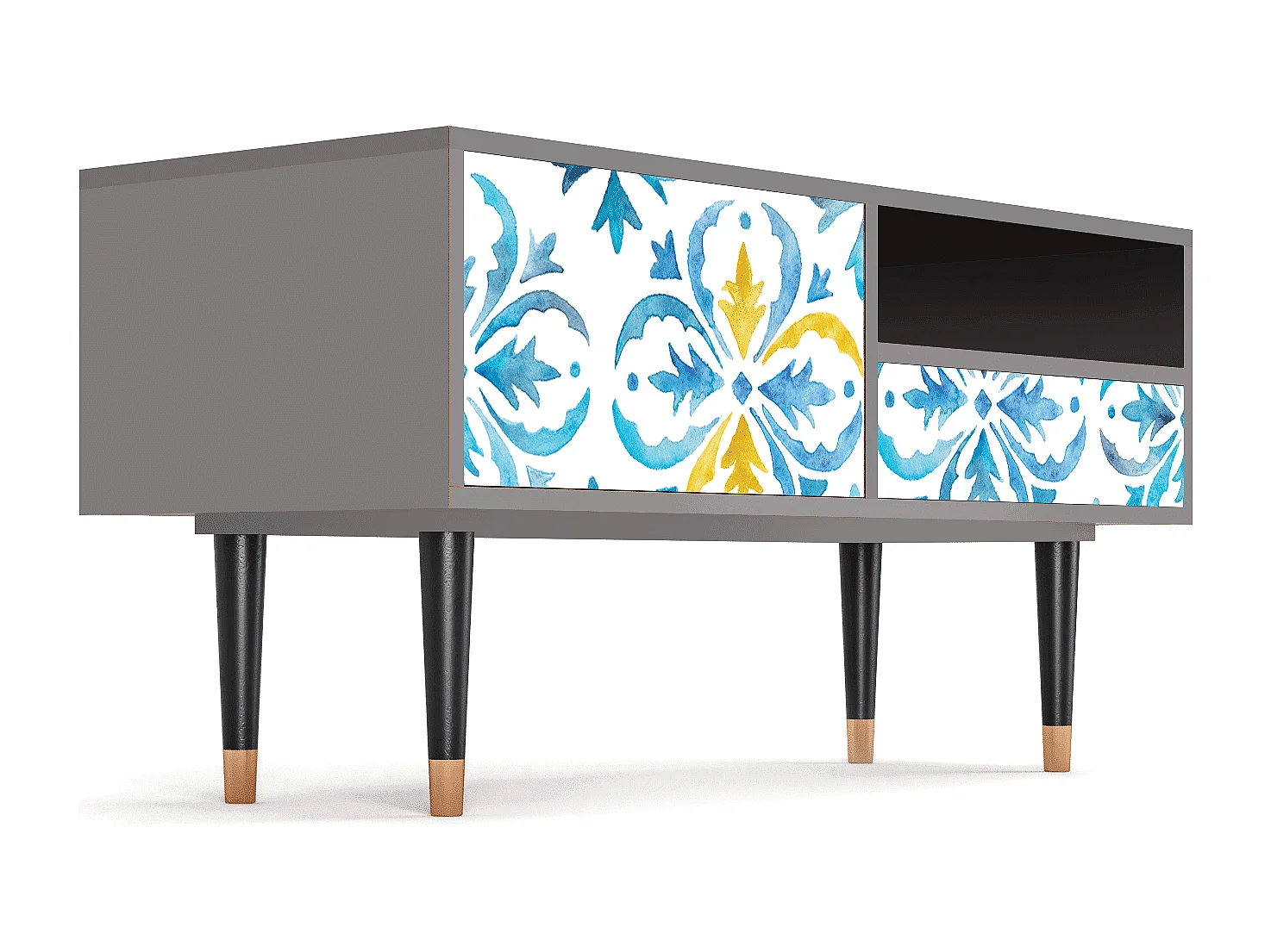 TV-meubel - 115х59х48 cm - T3 - Lisbon Flover, Grijs