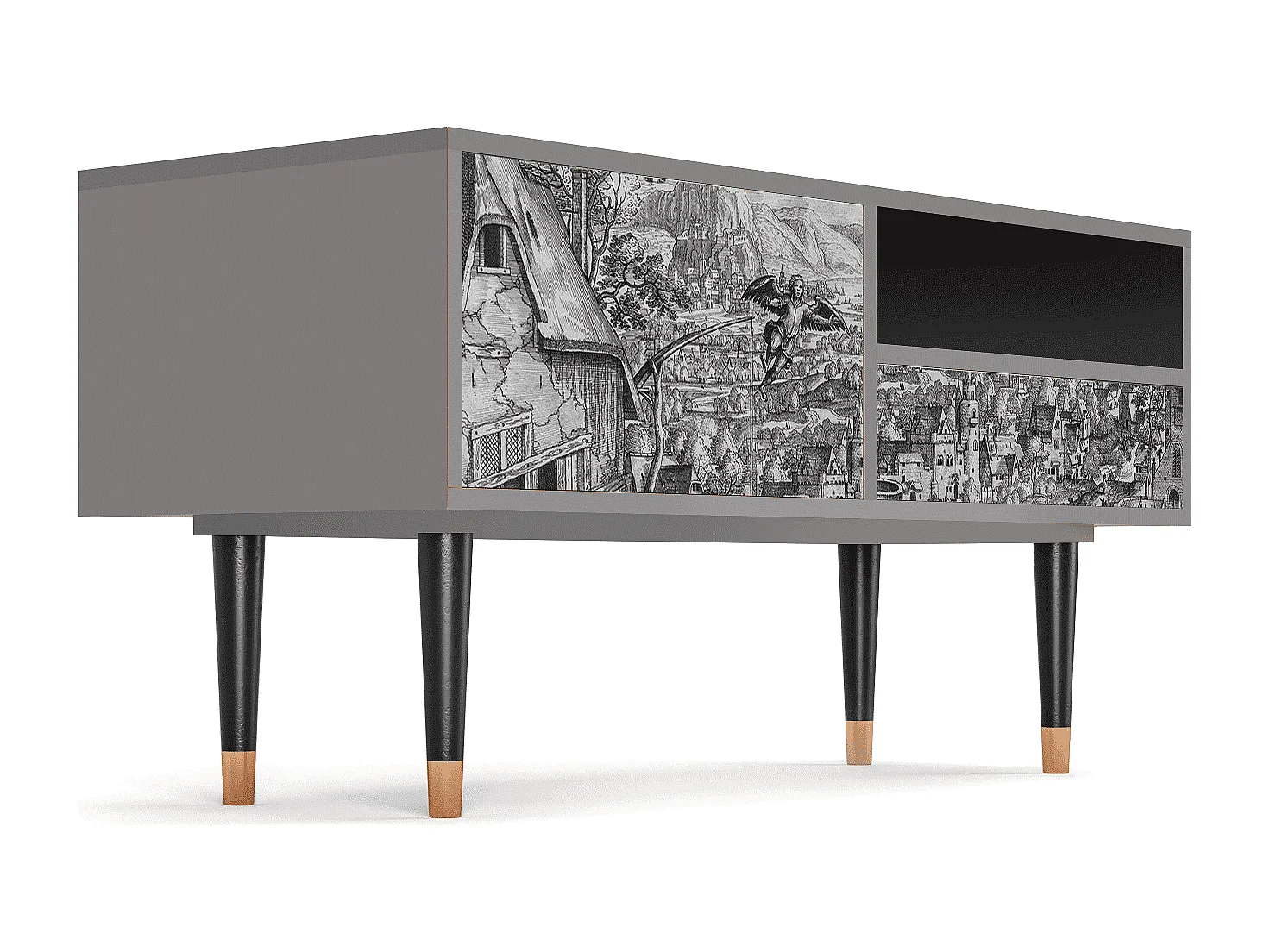 TV-Möbel - 115х59х48 cm - T3 - Departure, Grau