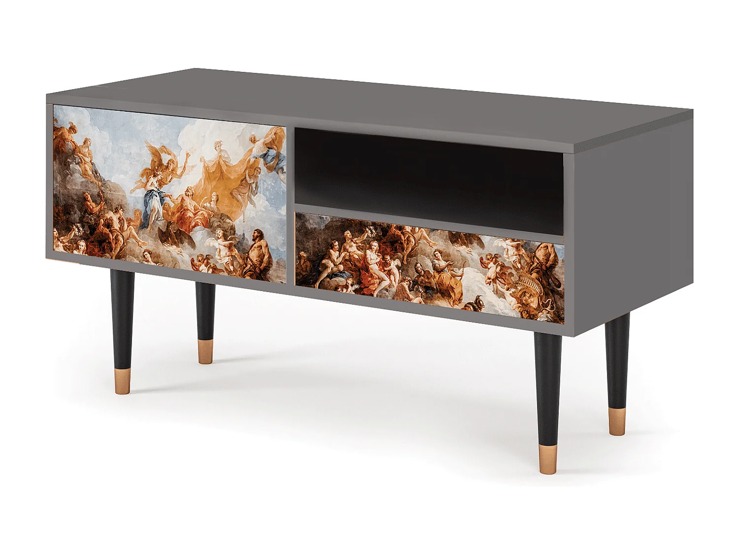 TV-meubel - 115х59х48 cm - T3 - Versailles, Grijs