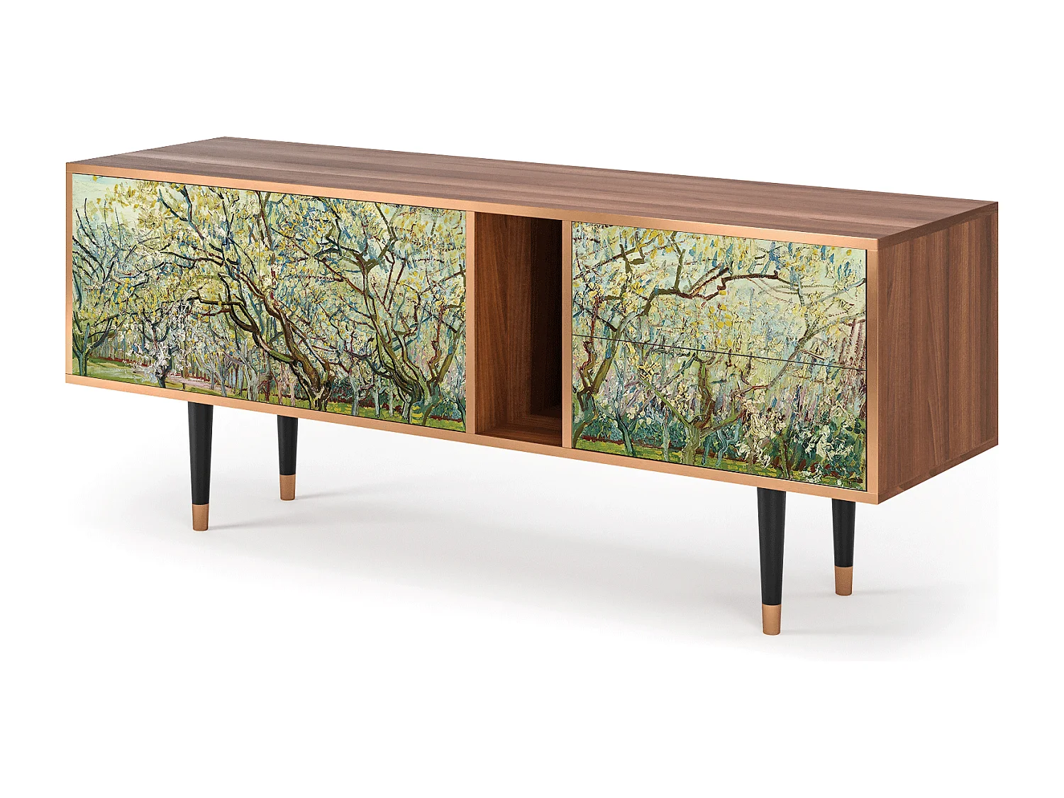 TV-meubel - 170х69х48 cm - T1 - The Wit Orchard, Walnoot