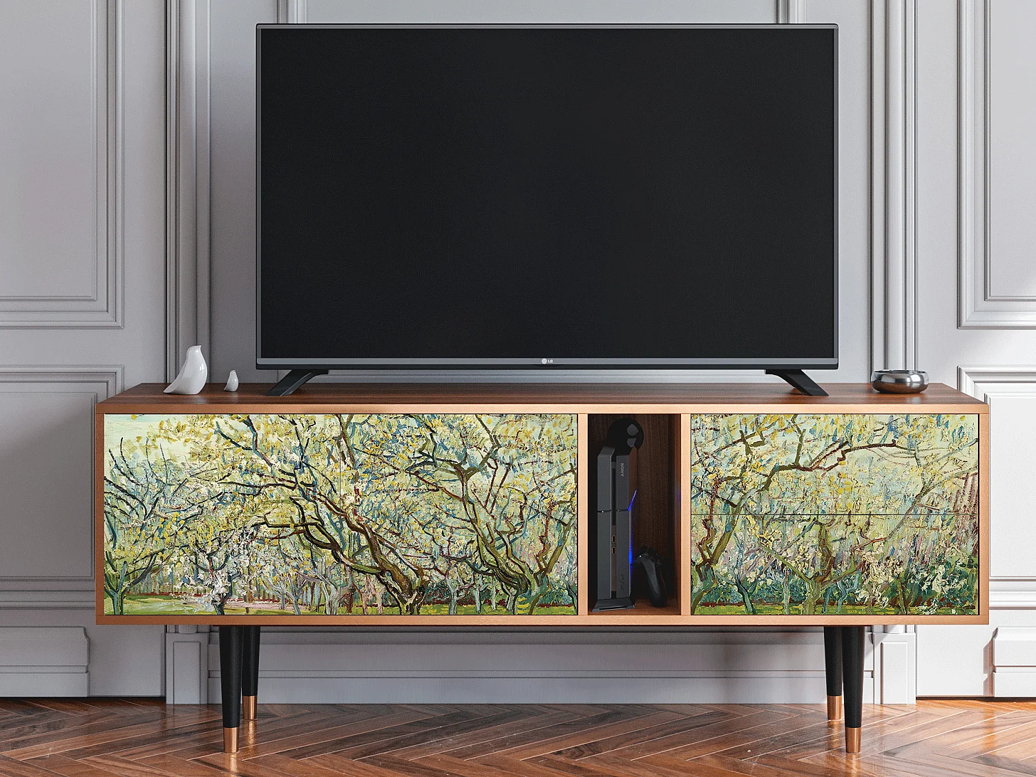 TV-meubel - 170х69х48 cm - T1 - The Wit Orchard, Walnoot