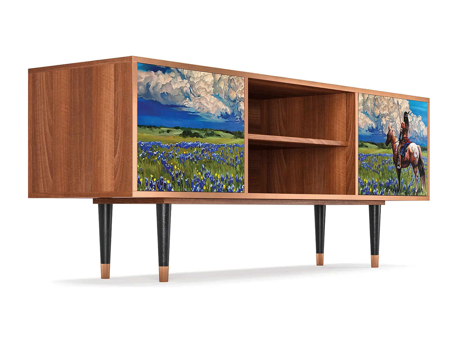 Meuble TV - 170х69х48 cm - T2 - Thunderheads by Dean, Noyer