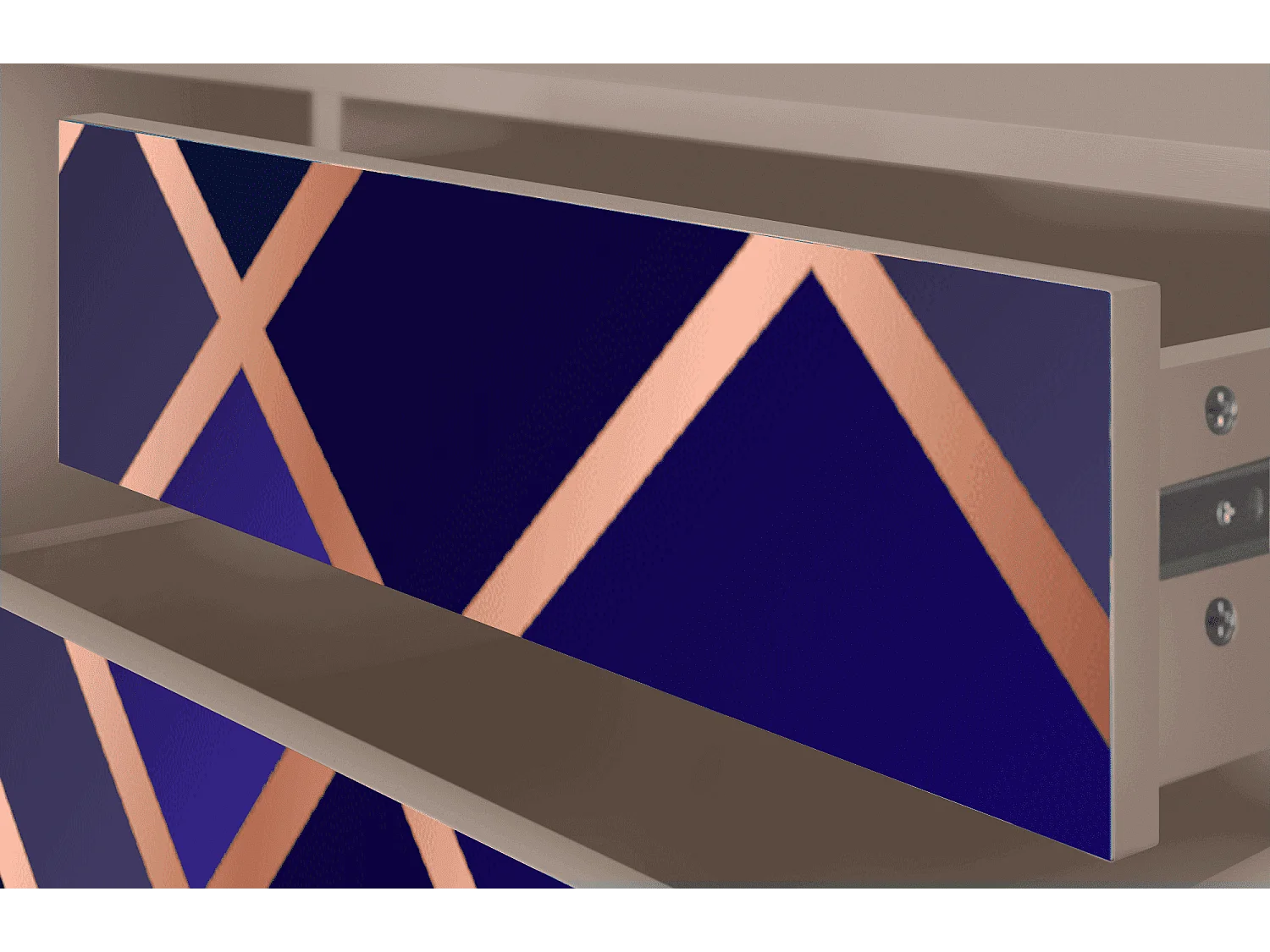 TV-Möbel - 170х59х48 cm - T4 - Aquamarine Getsby, Latte