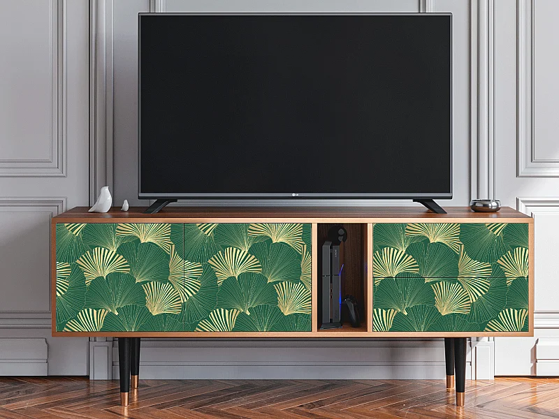 TV-Möbel - 170х69х48 cm - T1 - Gold Ginkgo, Walnuss