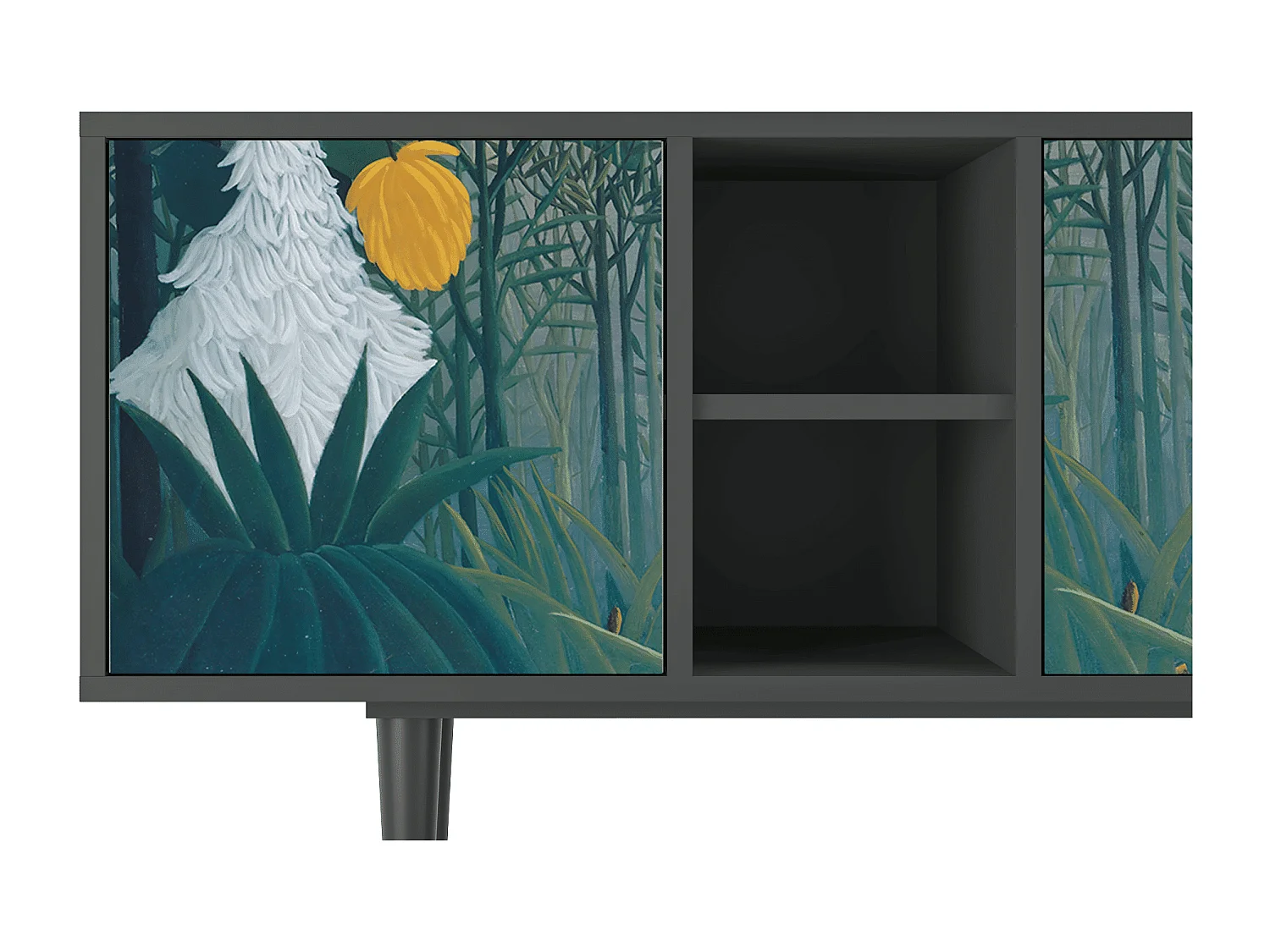 Meuble TV - 150х69х41 cm - T5 - The Repast of the Lion, Anthracite