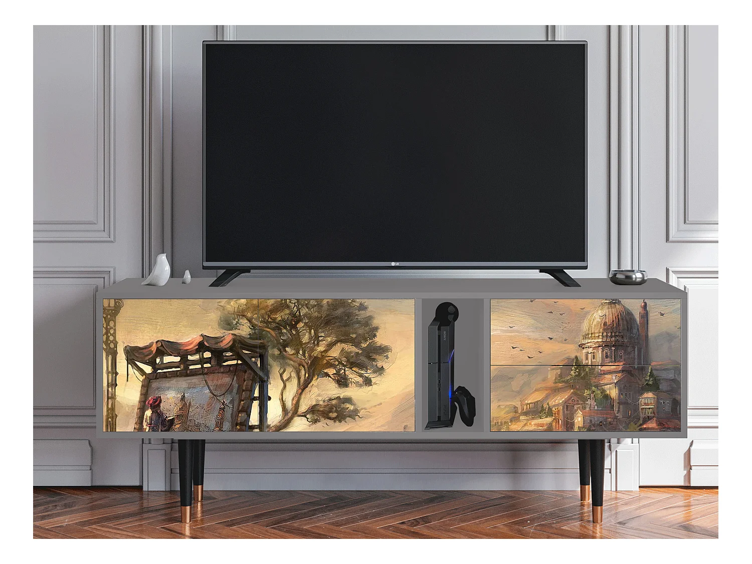 TV-Möbel - 170х69х48 cm - T1 - Venice, Grau