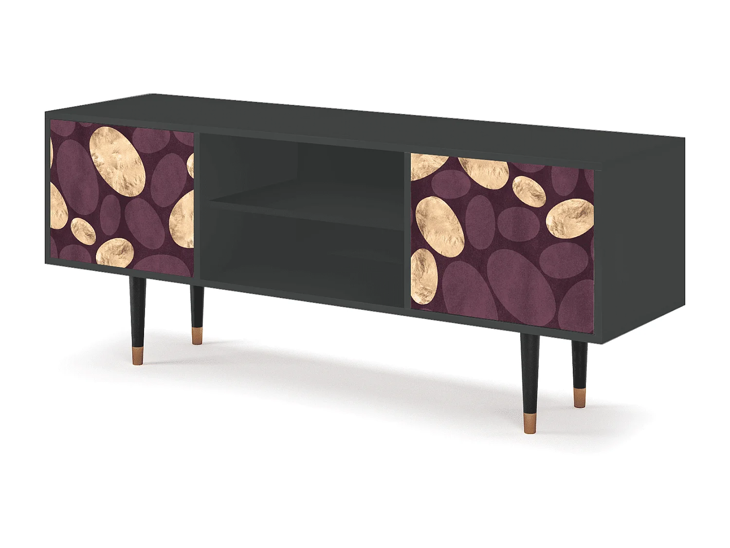 Mobile TV - 170х69х48 cm - T2 - Fine Wine, Antracite