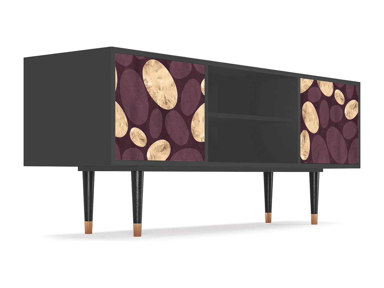 Meuble TV - 170х69х48 cm - T2 - Fine Wine, Anthracite