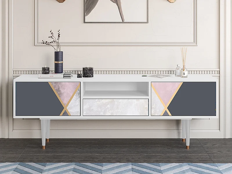 Mobile TV - 170х59х41 cm - T6 - Ideal Harmony, Bianco