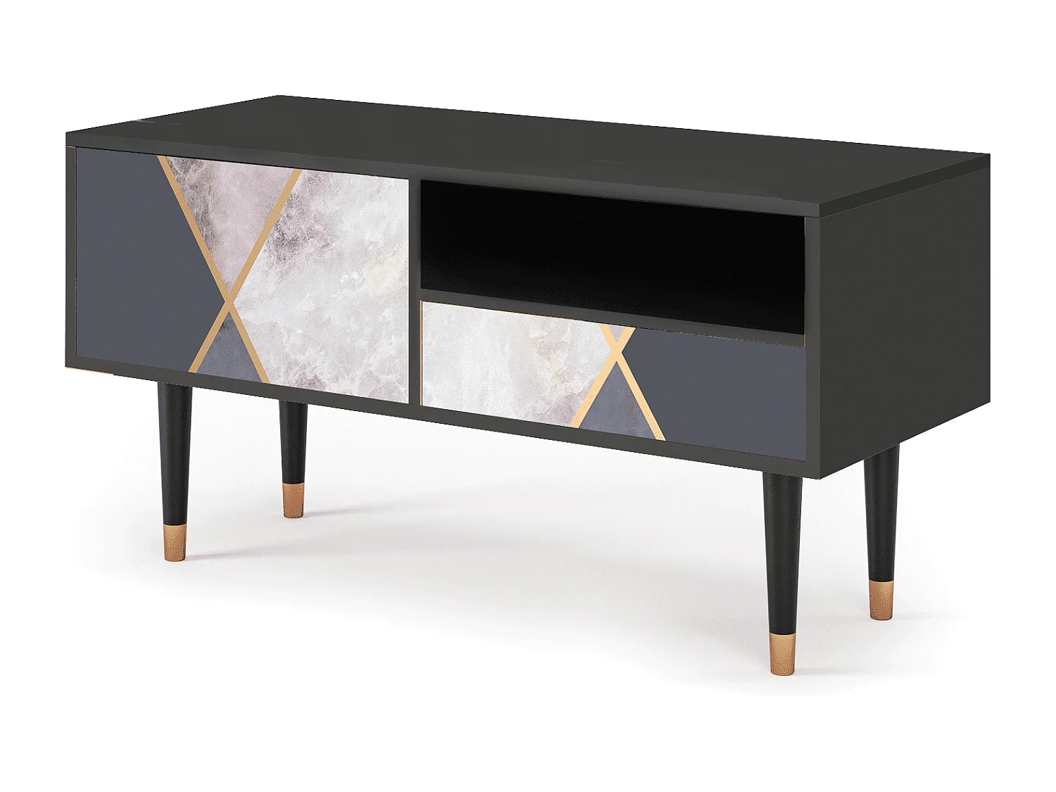 Meuble TV - 115х59х48 cm - T3 - Ideal Harmony, Anthracite