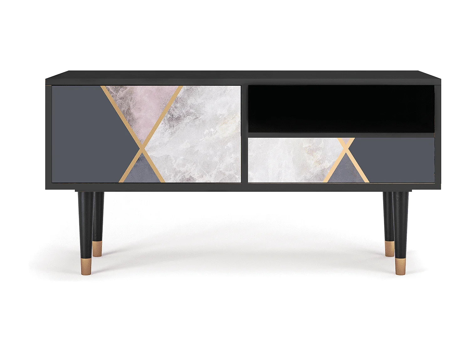 Meuble TV - 115х59х48 cm - T3 - Ideal Harmony, Anthracite