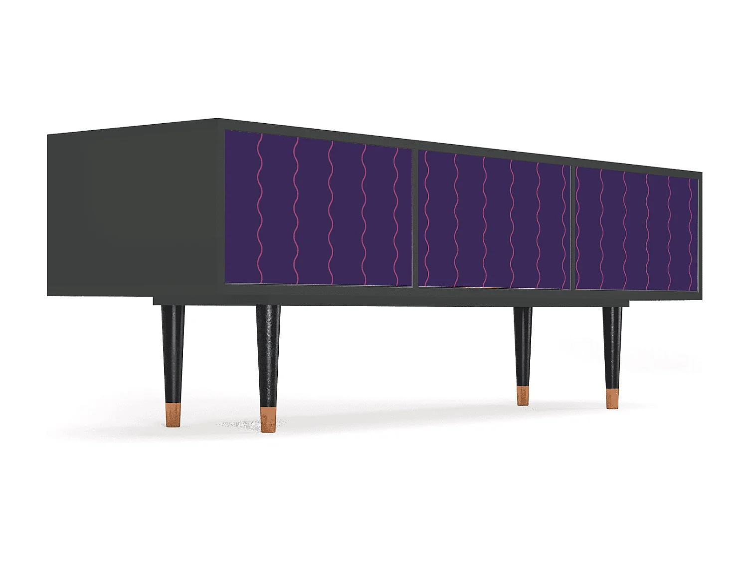 TV-meubel - 170х59х48 cm - T4 - Grape Maccaroni, Antraciet