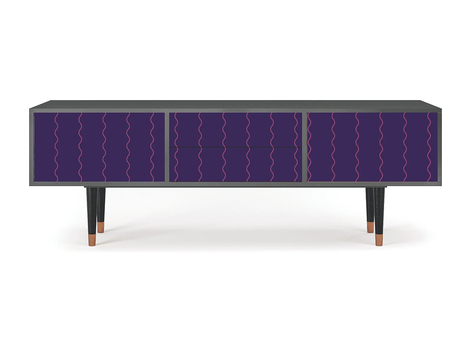 Meuble TV - 170х59х48 cm - T4 - Grape Maccaroni, Anthracite
