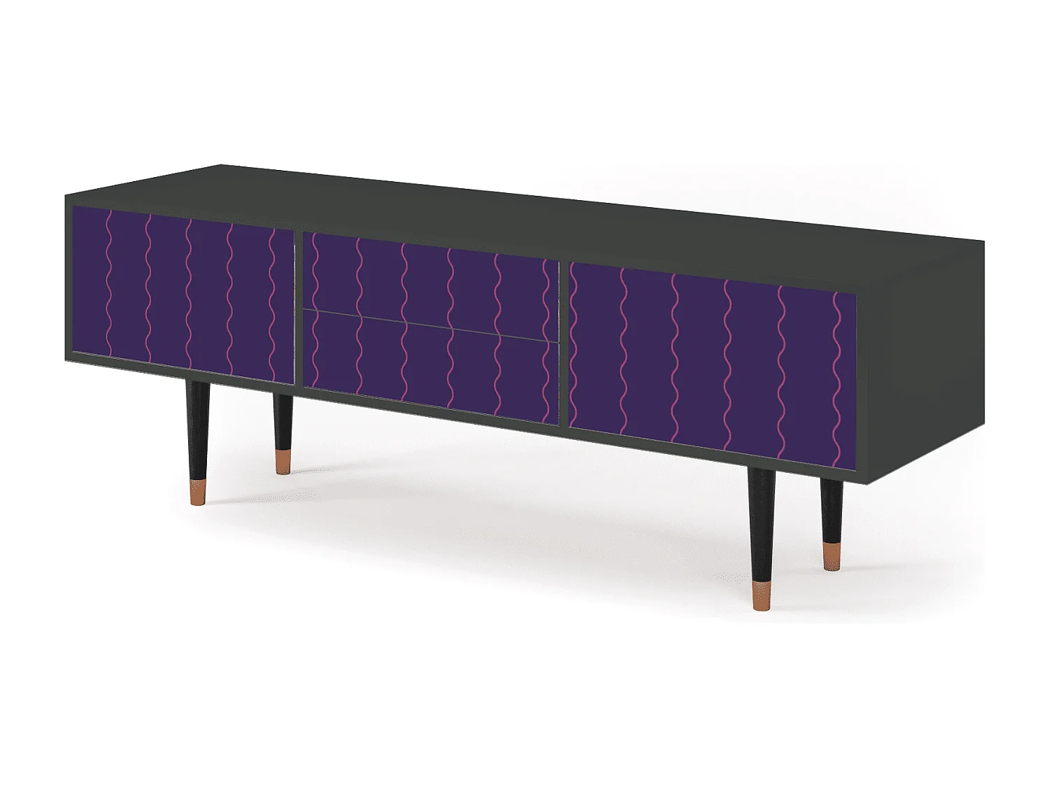 Meuble TV - 170х59х48 cm - T4 - Grape Maccaroni, Anthracite