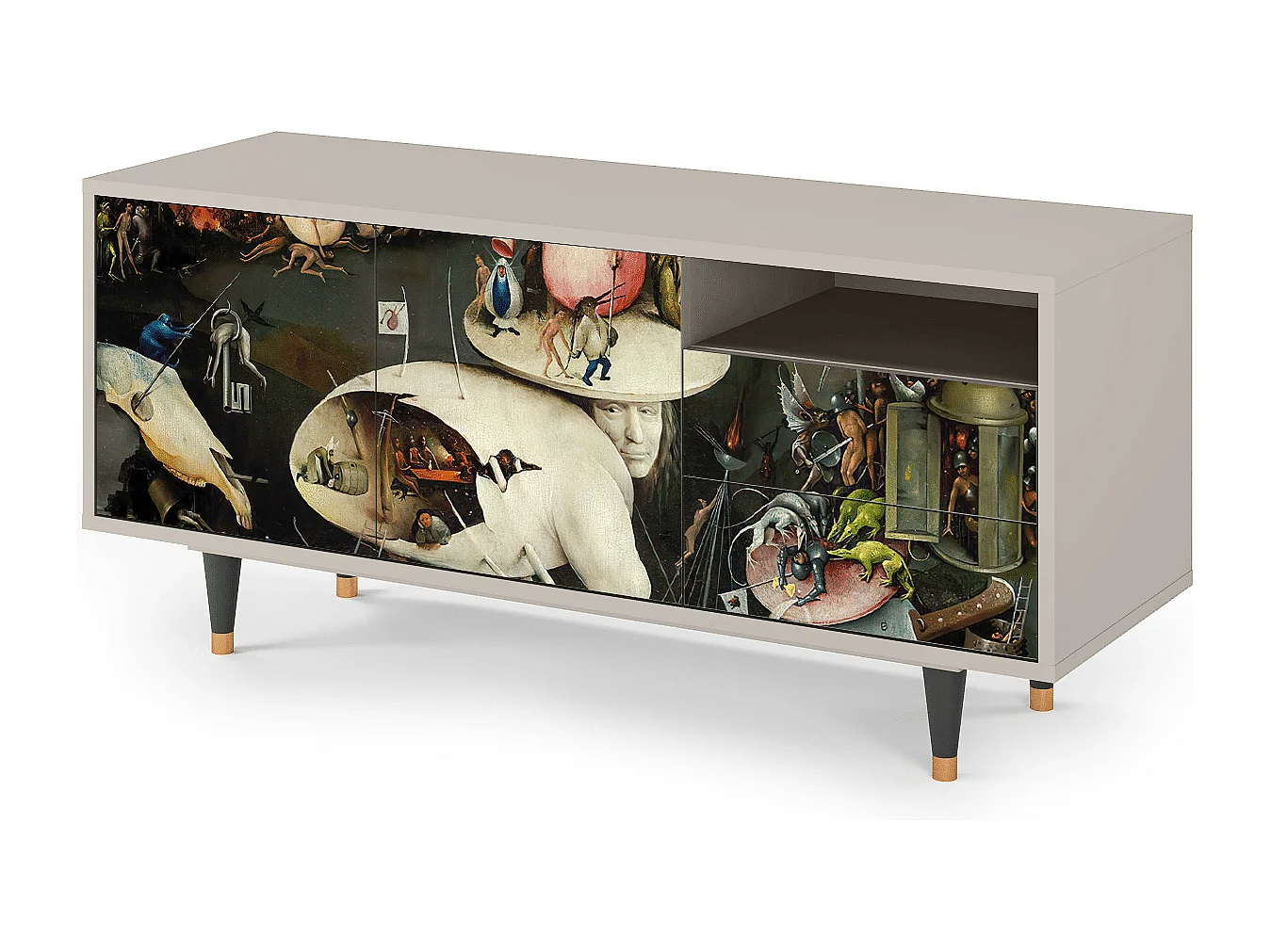 TV-Möbel - 125х56х41 cm - T7 - The Garden 2, Sand