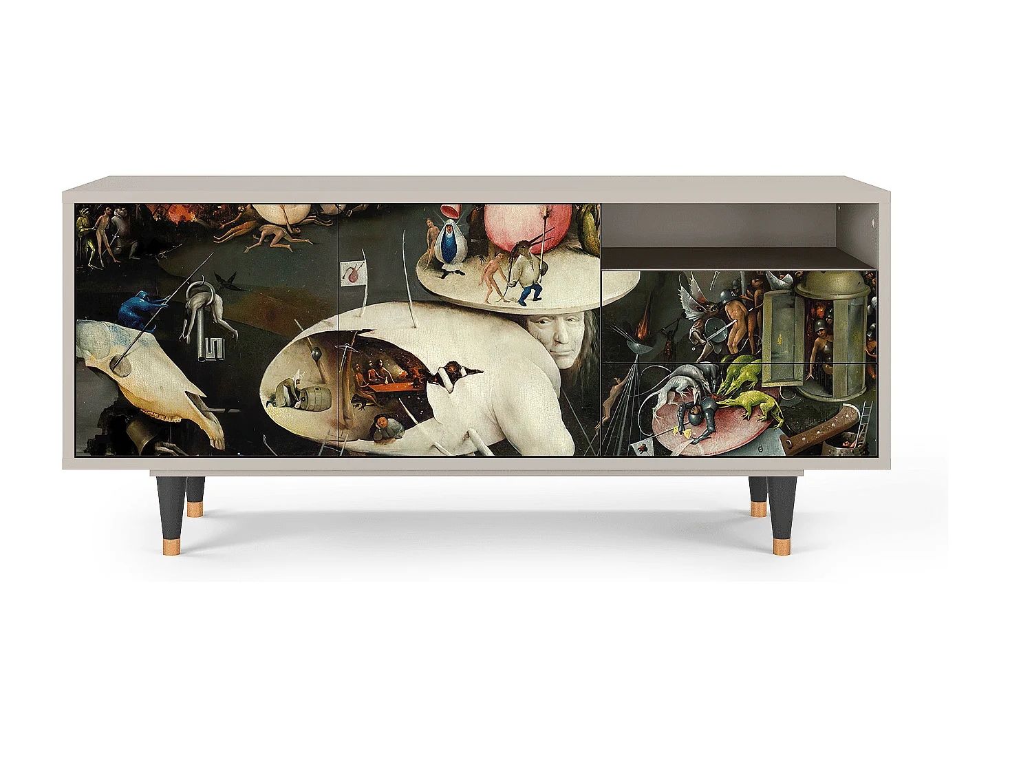 TV-meubel - 125х56х41 cm - T7 - The Garden 2, Zand