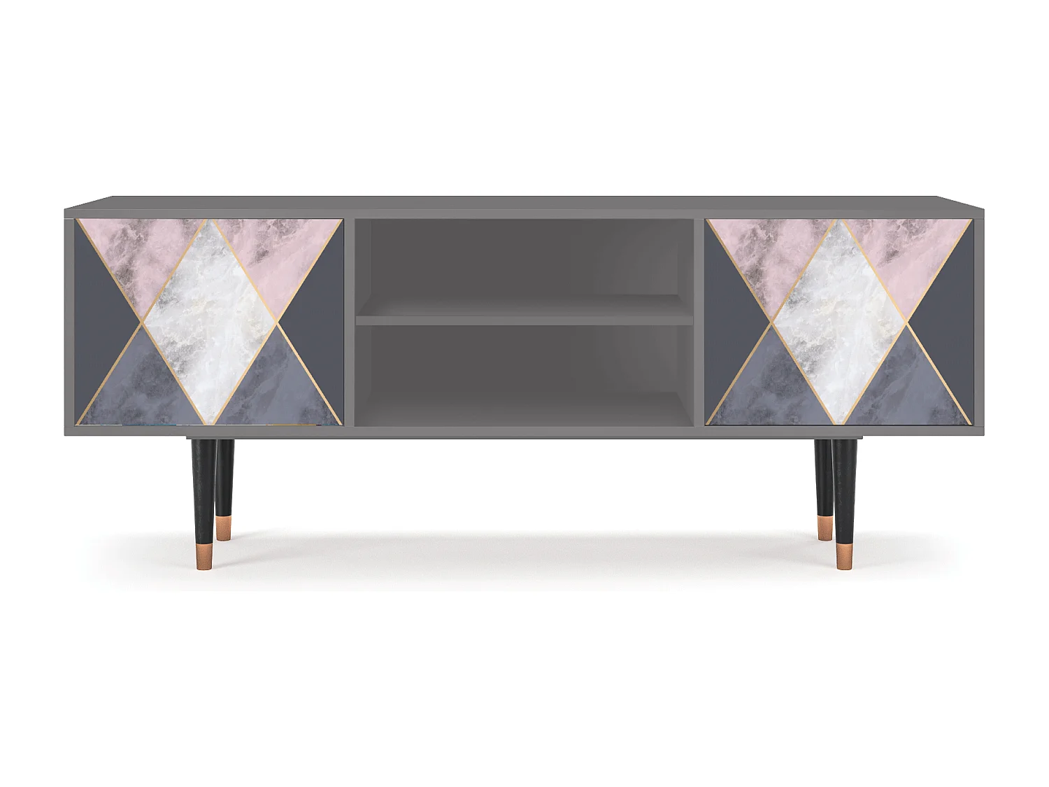 Meuble TV - 170х69х48 cm - T2 - Ideal Harmony, Gris