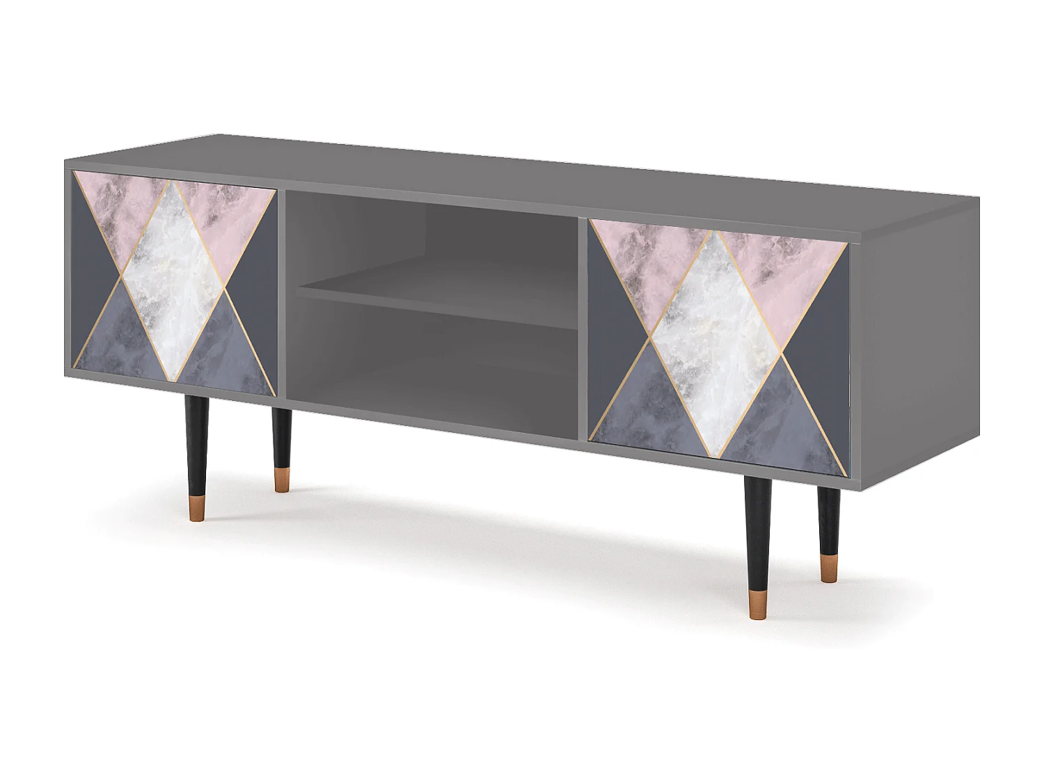 Meuble TV - 170х69х48 cm - T2 - Ideal Harmony, Gris