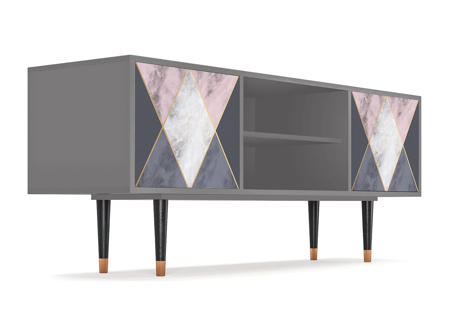 Meuble TV - 170х69х48 cm - T2 - Ideal Harmony, Gris