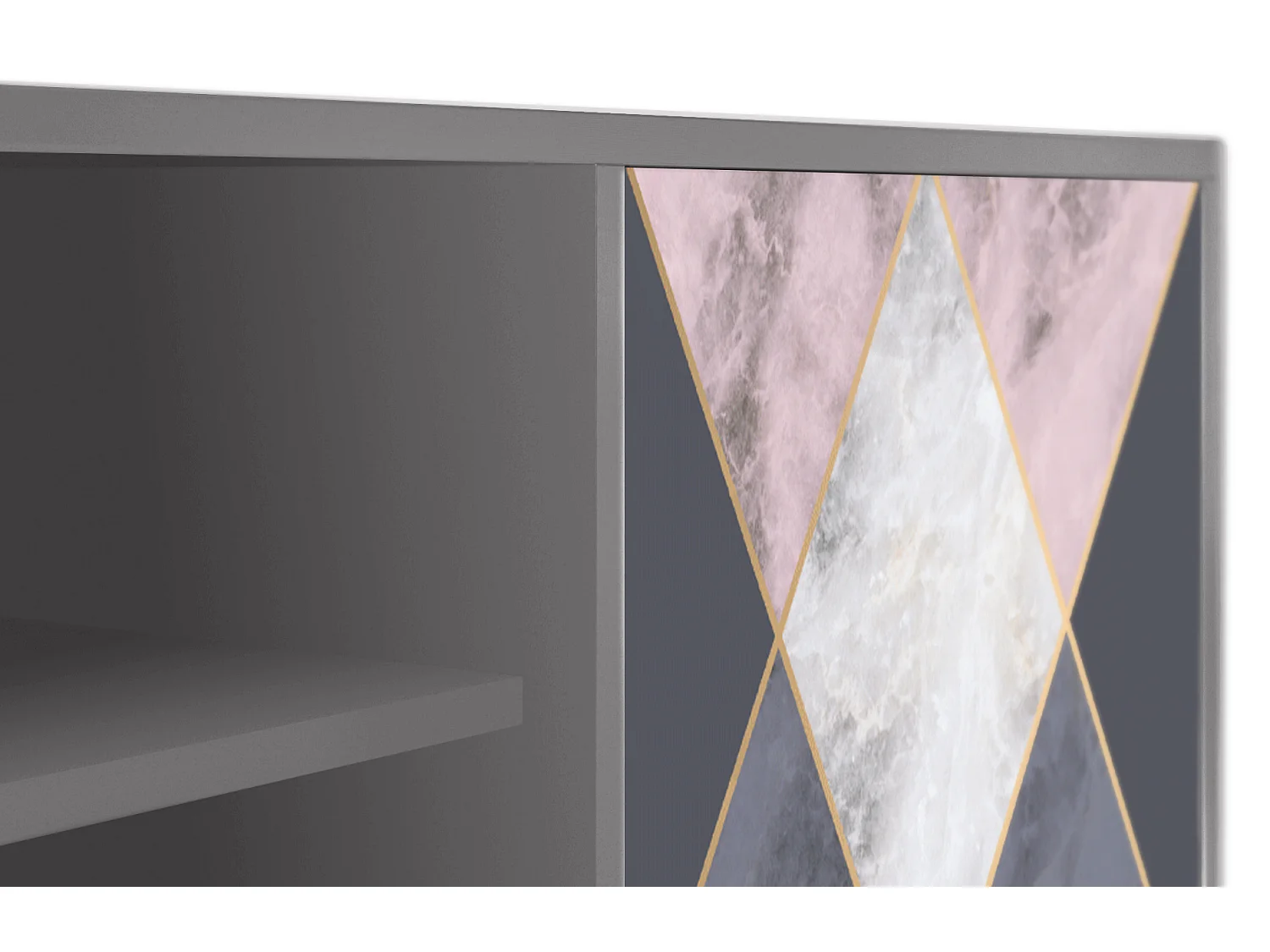 Meuble TV - 170х69х48 cm - T2 - Ideal Harmony, Gris