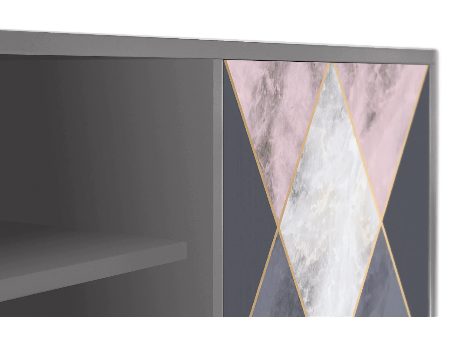 Meuble TV - 170х69х48 cm - T2 - Ideal Harmony, Gris