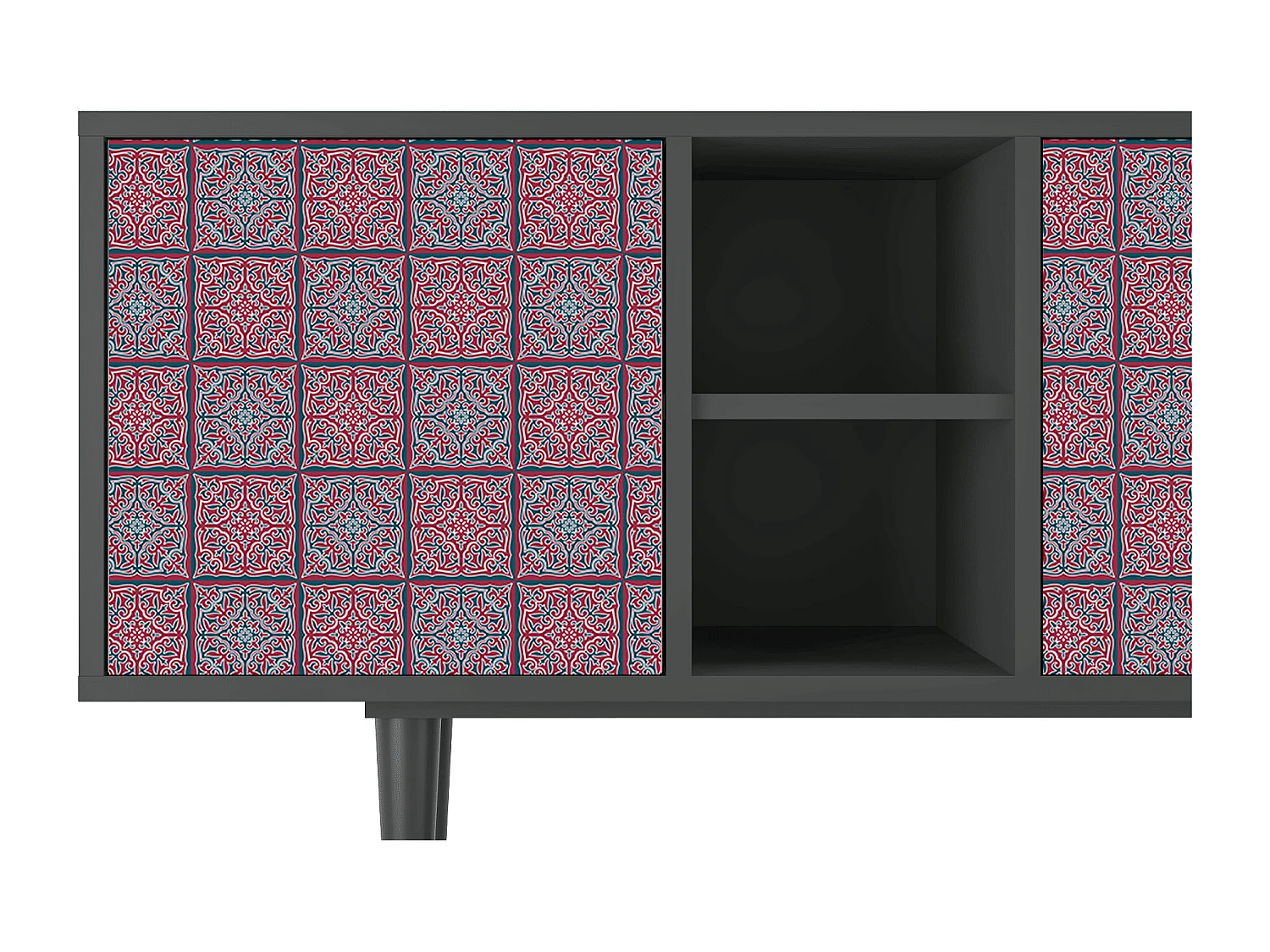 Mobile TV - 150х69х41 cm - T5 - Riviera Mosaic, Antracite