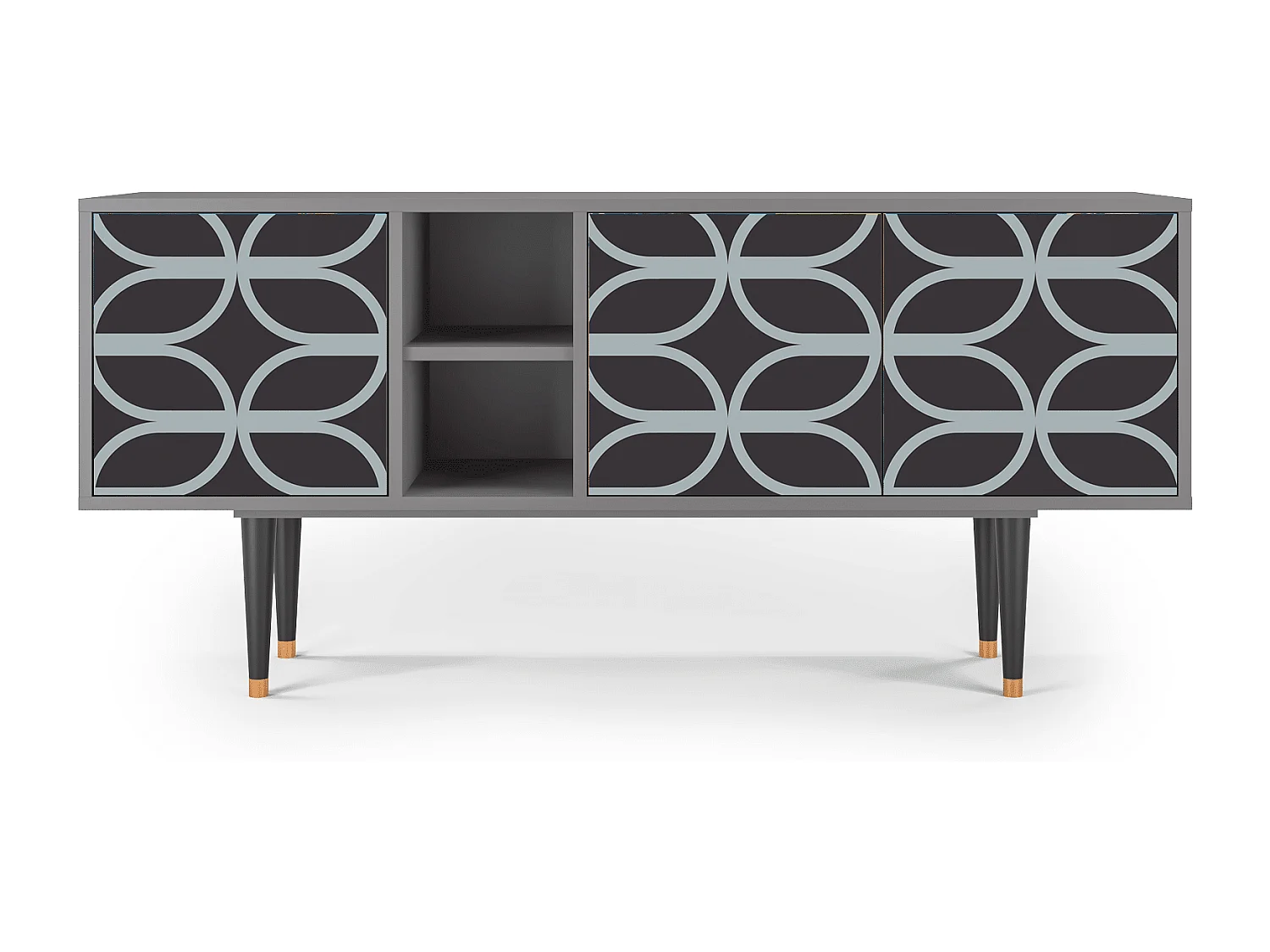 Mobile TV - 150х69х41 cm - T5 - Braided Blue, Grigio