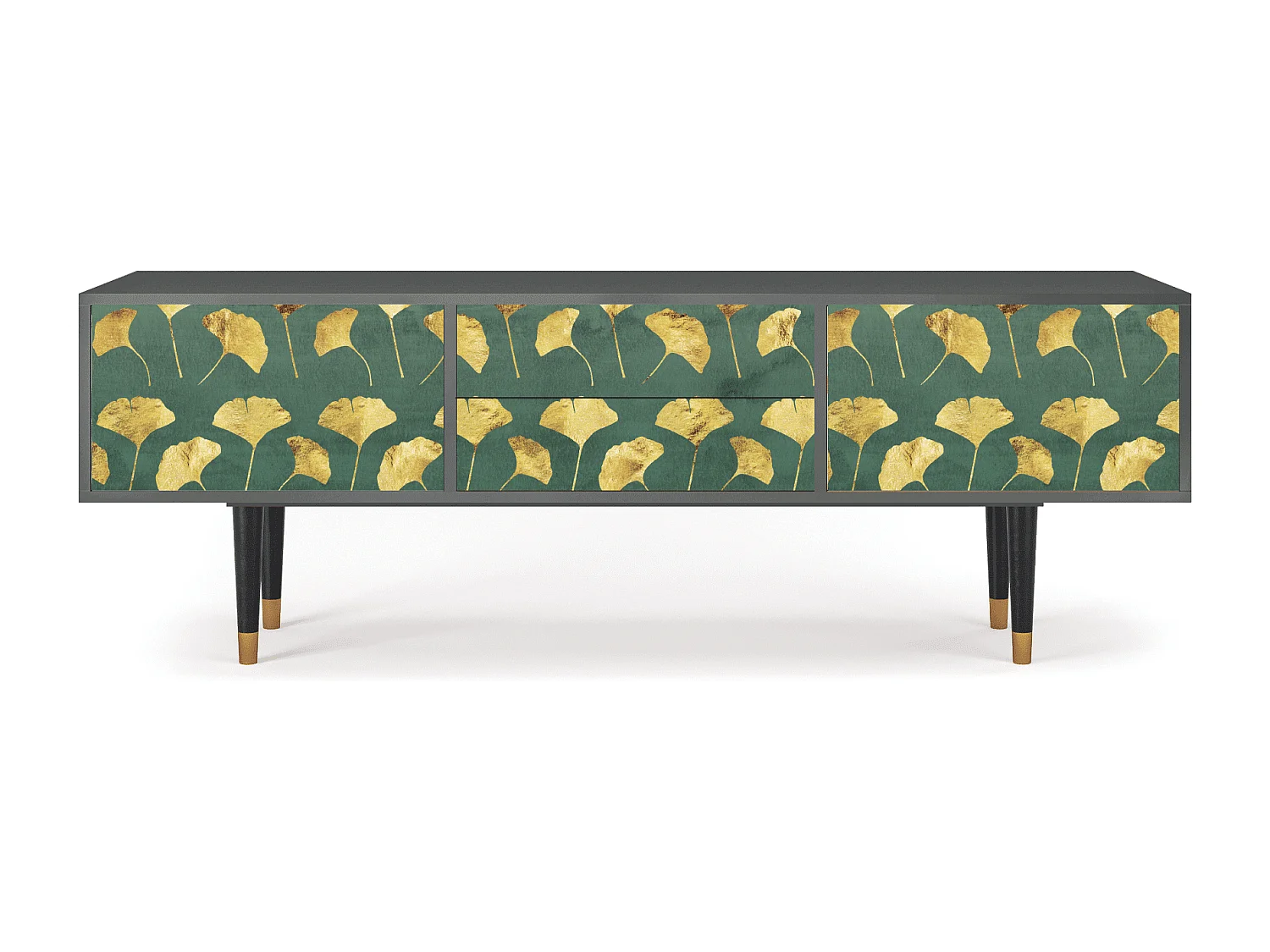 Meuble TV - 170х59х48 cm - T4 - Gingko leaves, Anthracite