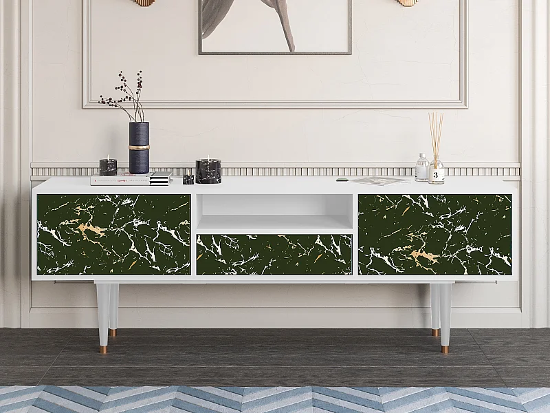 TV-meubel - 170х59х41 cm - T6 - Amazon Forest, Wit