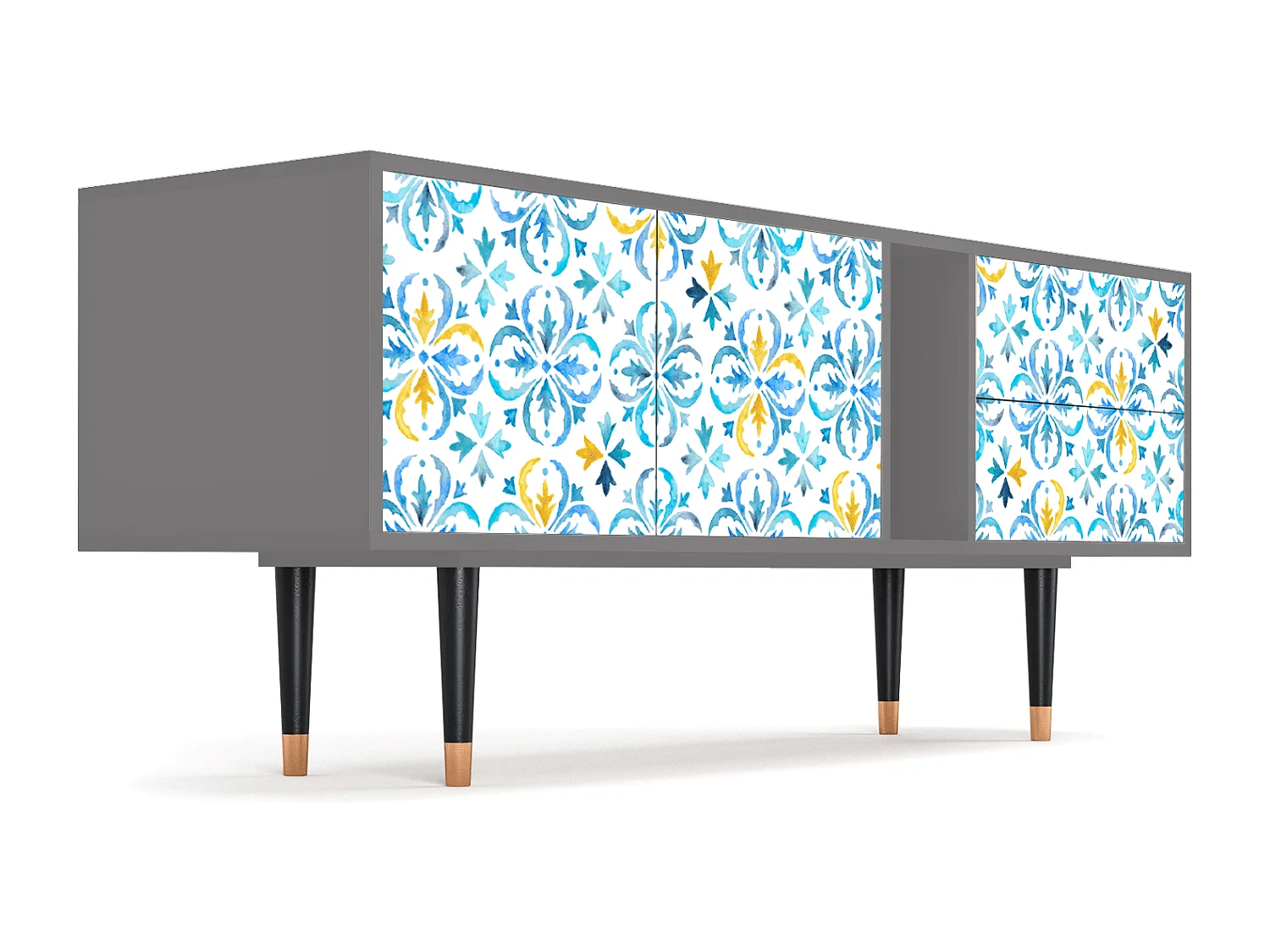 Meuble TV - 170х69х48 cm - T1 - Lisbon Flover, Gris