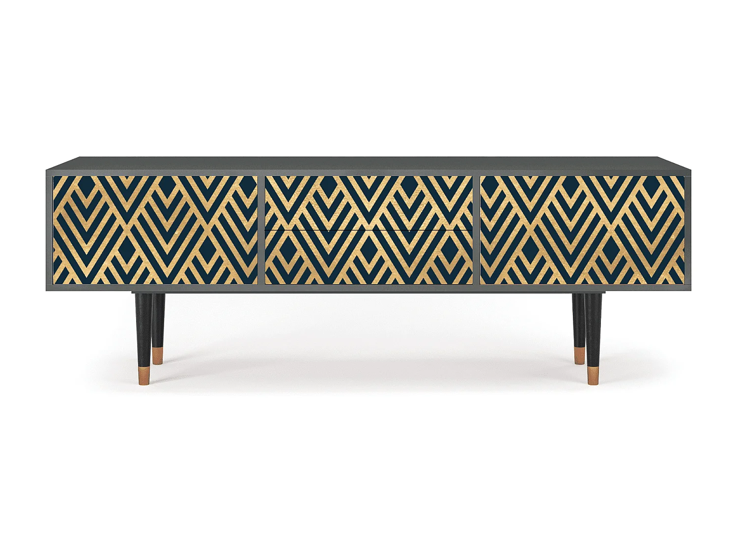 Meuble TV - 170х59х48 cm - T4 - Egypt Triangles, Anthracite