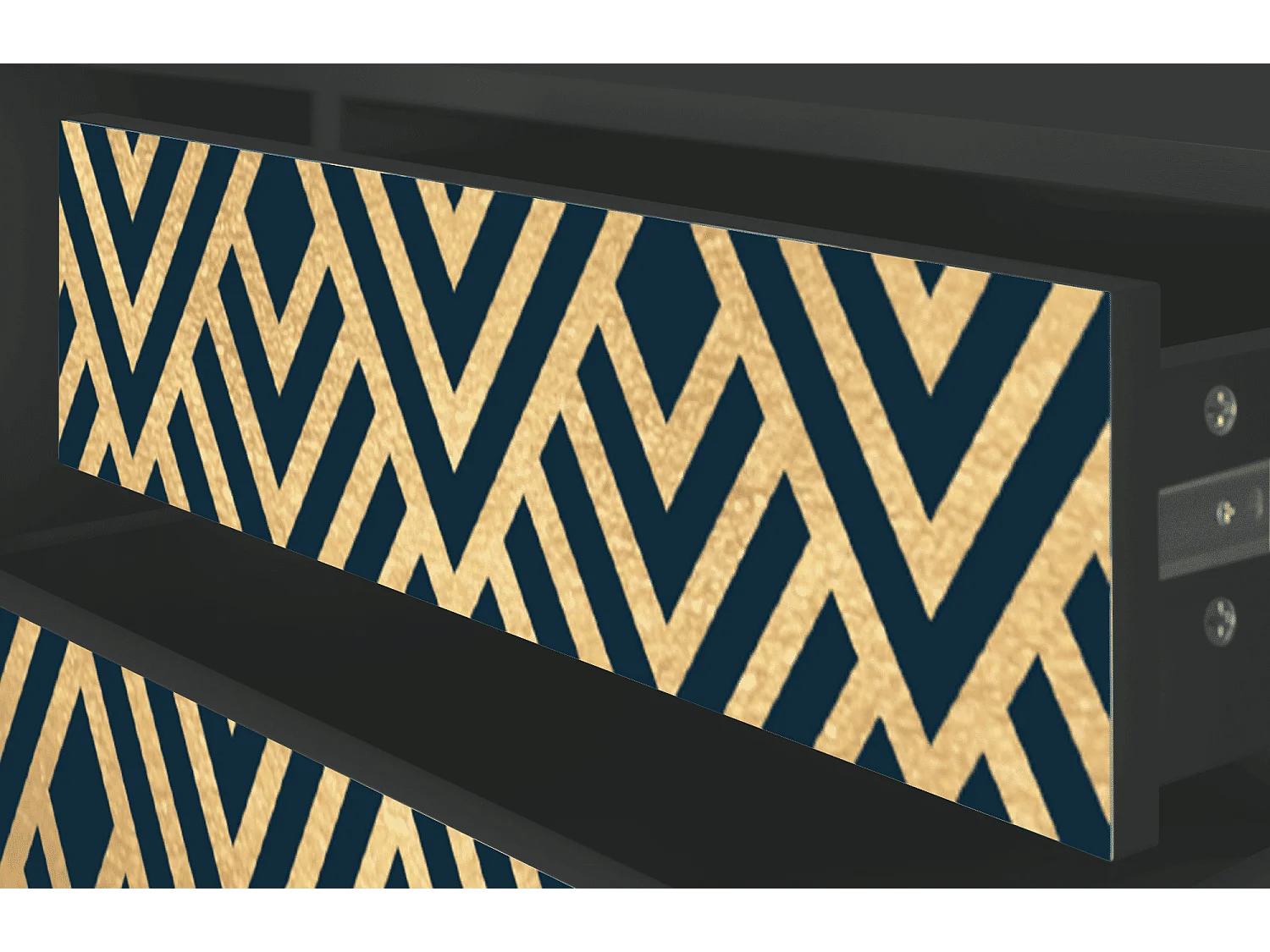 Meuble TV - 170х59х48 cm - T4 - Egypt Triangles, Anthracite