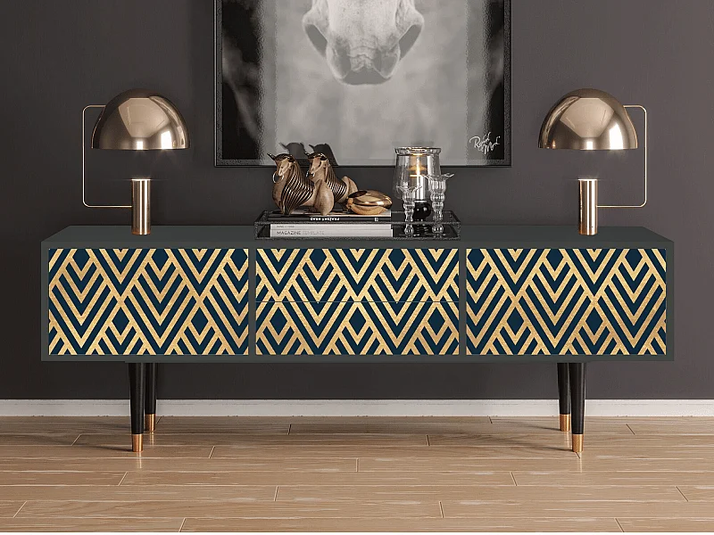 TV-Möbel - 170х59х48 cm - T4 - Egypt Triangles, Anthrazit