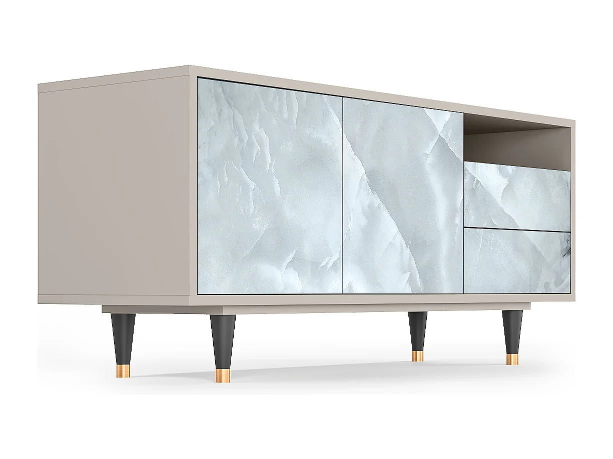 Meuble TV - 125х56х41 cm - T7 - The Onyx, Sable