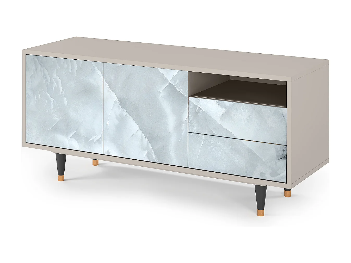 TV-meubel - 125х56х41 cm - T7 - The Onyx, Zand