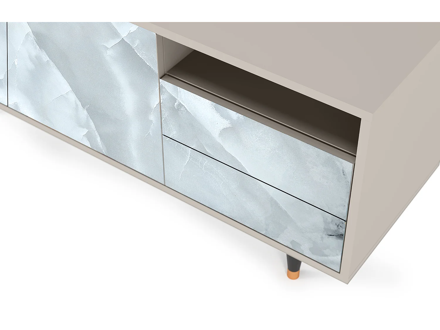 TV-meubel - 125х56х41 cm - T7 - The Onyx, Zand