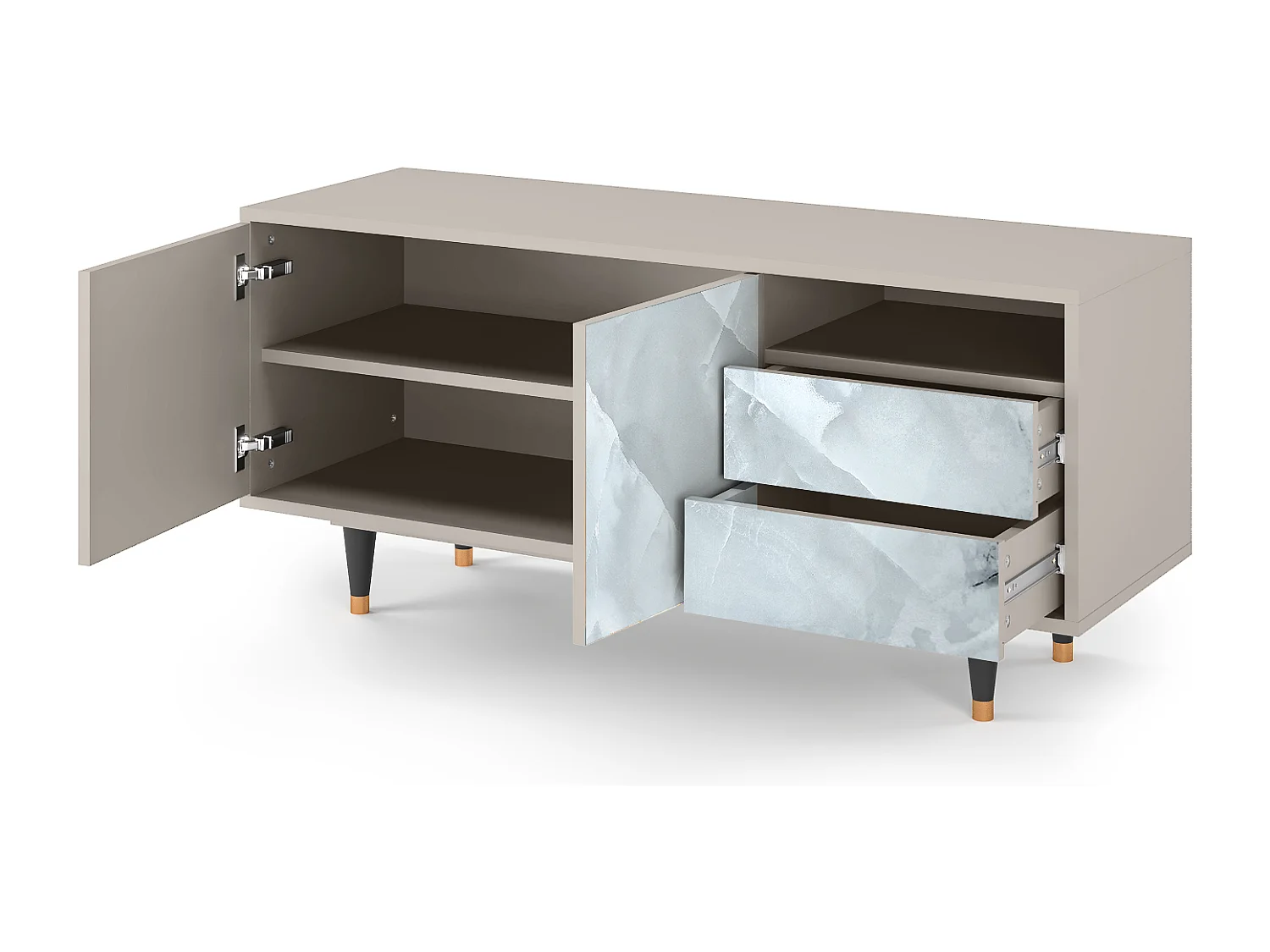 TV-meubel - 125х56х41 cm - T7 - The Onyx, Zand