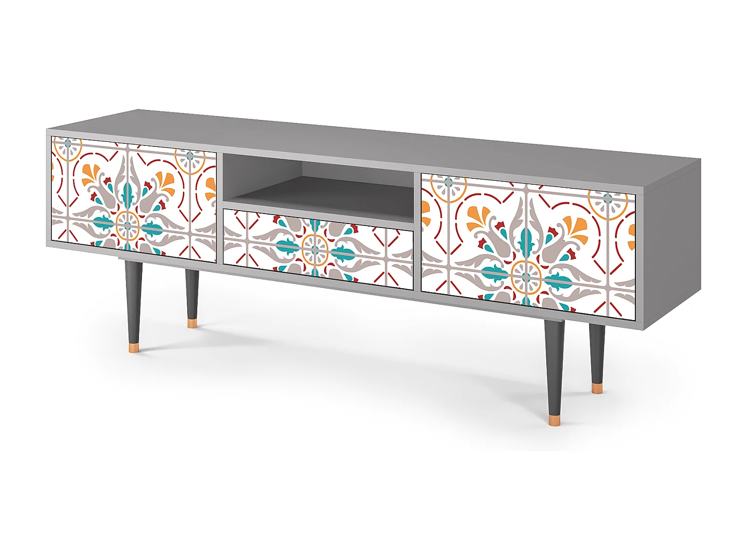 TV-Möbel - 170х59х41 cm - T6 - Spring Ceramics, Grau