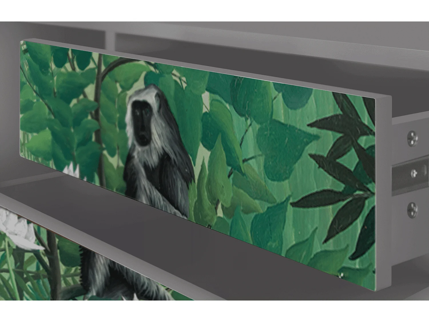 Mueble de TV - 170х59х48 cm - T4 - Jungles in Paris, Cinza