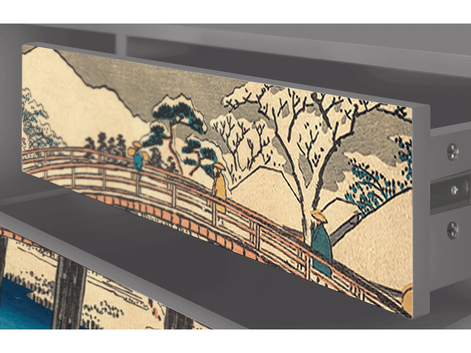 Meuble TV - 170х59х48 cm - T4 - Katabira River, Gris