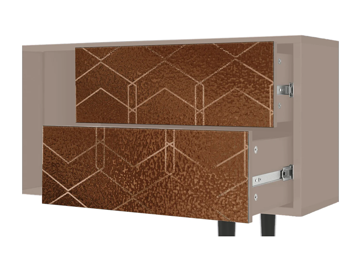 Mueble de TV - 170х69х48 cm - T1 - Chocolate Bar, Latte