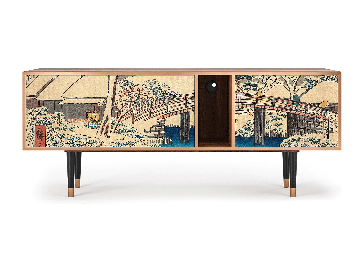 Mobile TV - 170х69х48 cm - T1 - Katabira River, Noce