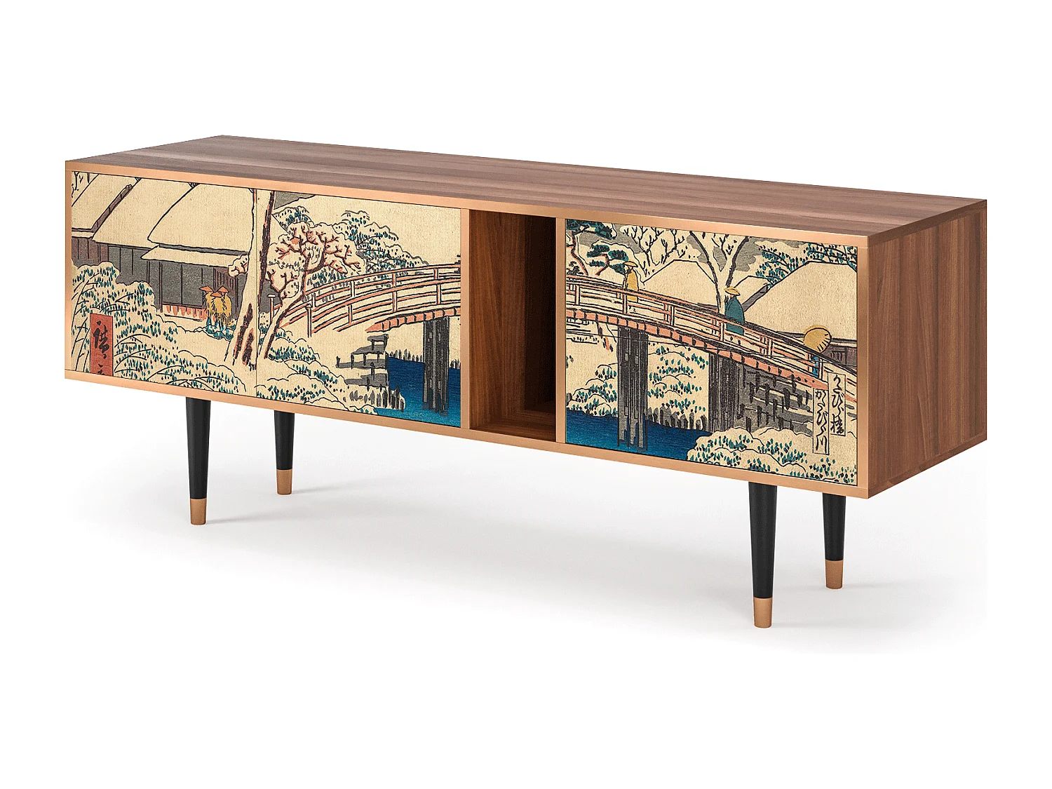 TV-meubel - 170х69х48 cm - T1 - Katabira River, Walnoot