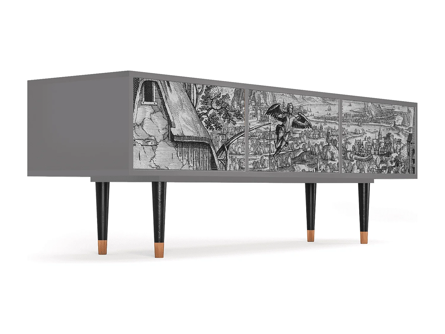 Meuble TV - 170х59х48 cm - T4 - Departure, Gris