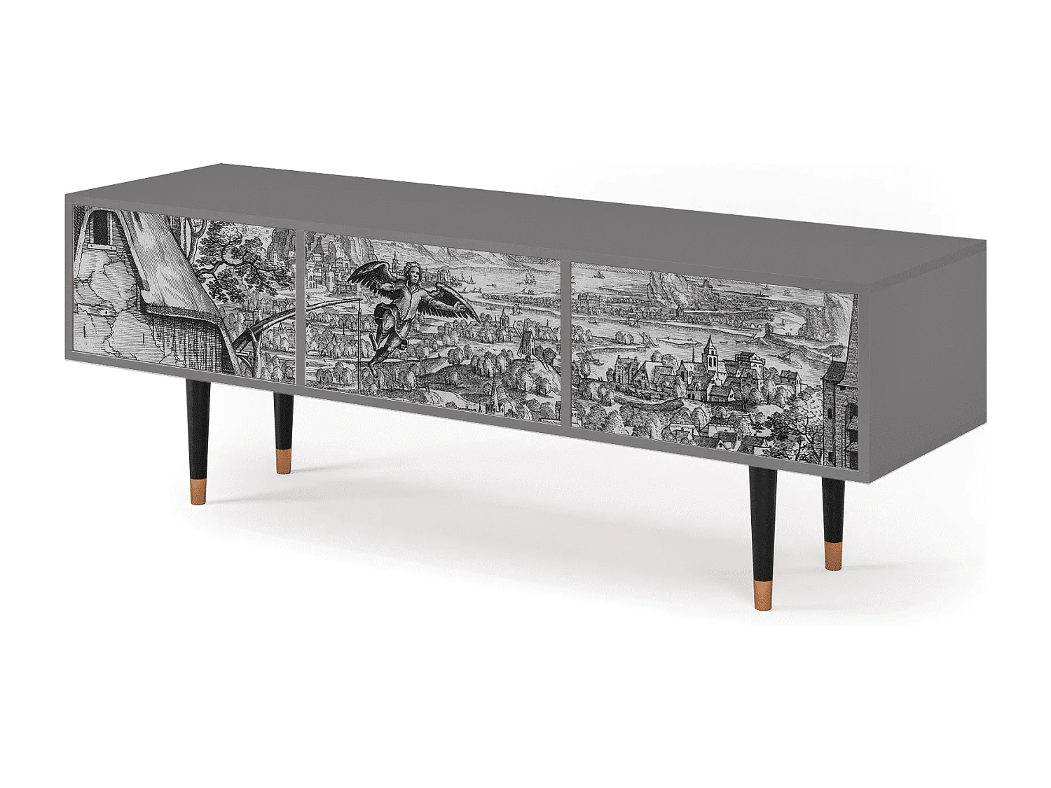 Mobile TV - 170х59х48 cm - T4 - Departure, Grigio