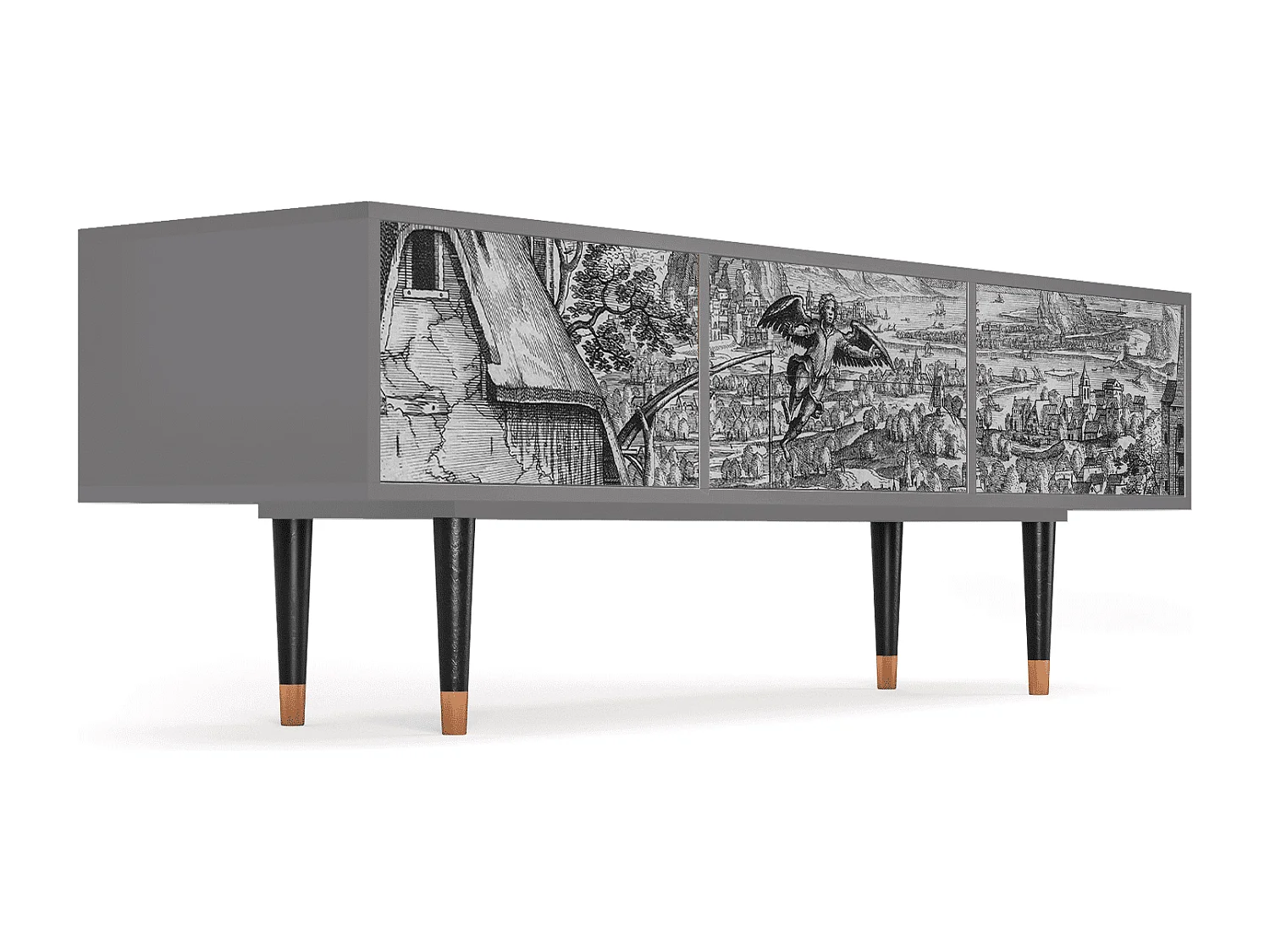 Mobile TV - 170х59х48 cm - T4 - Departure, Grigio