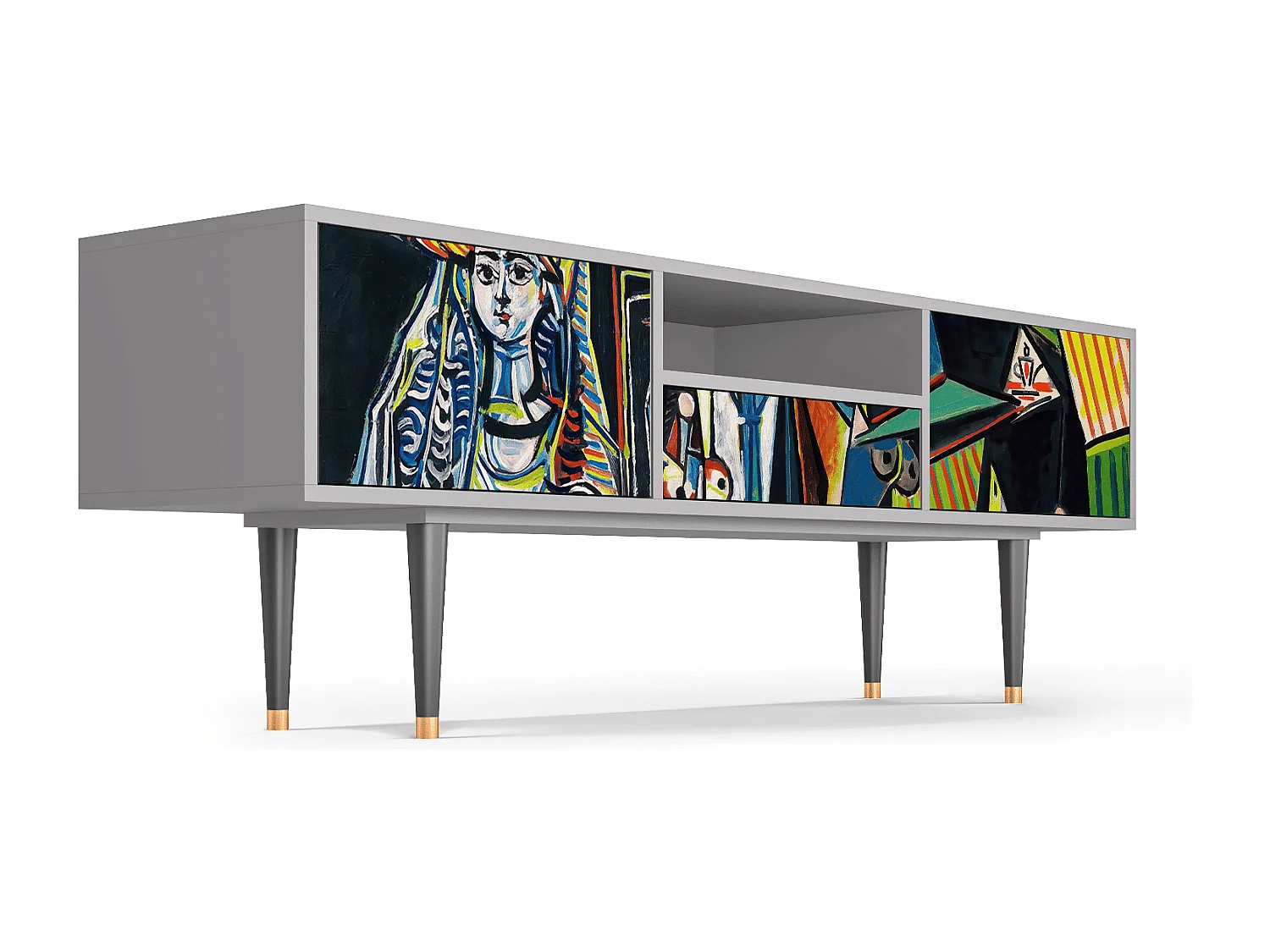 TV-meubel - 170х59х41 cm - T6 - Women of Algiers, Grijs